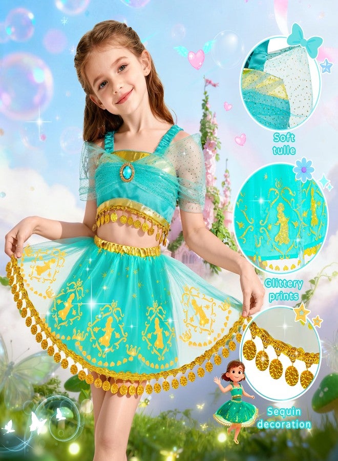 STOPKLAS Princess Dress Up Clothes, Princess Dress Up Costume for Toddler Girls, Little Girls Princess Toys, Kids Dress Up & Pretend Play Sets Christmas Birthday Gifts for Kids Grandkids 3 4 5 6 Years - Image 3